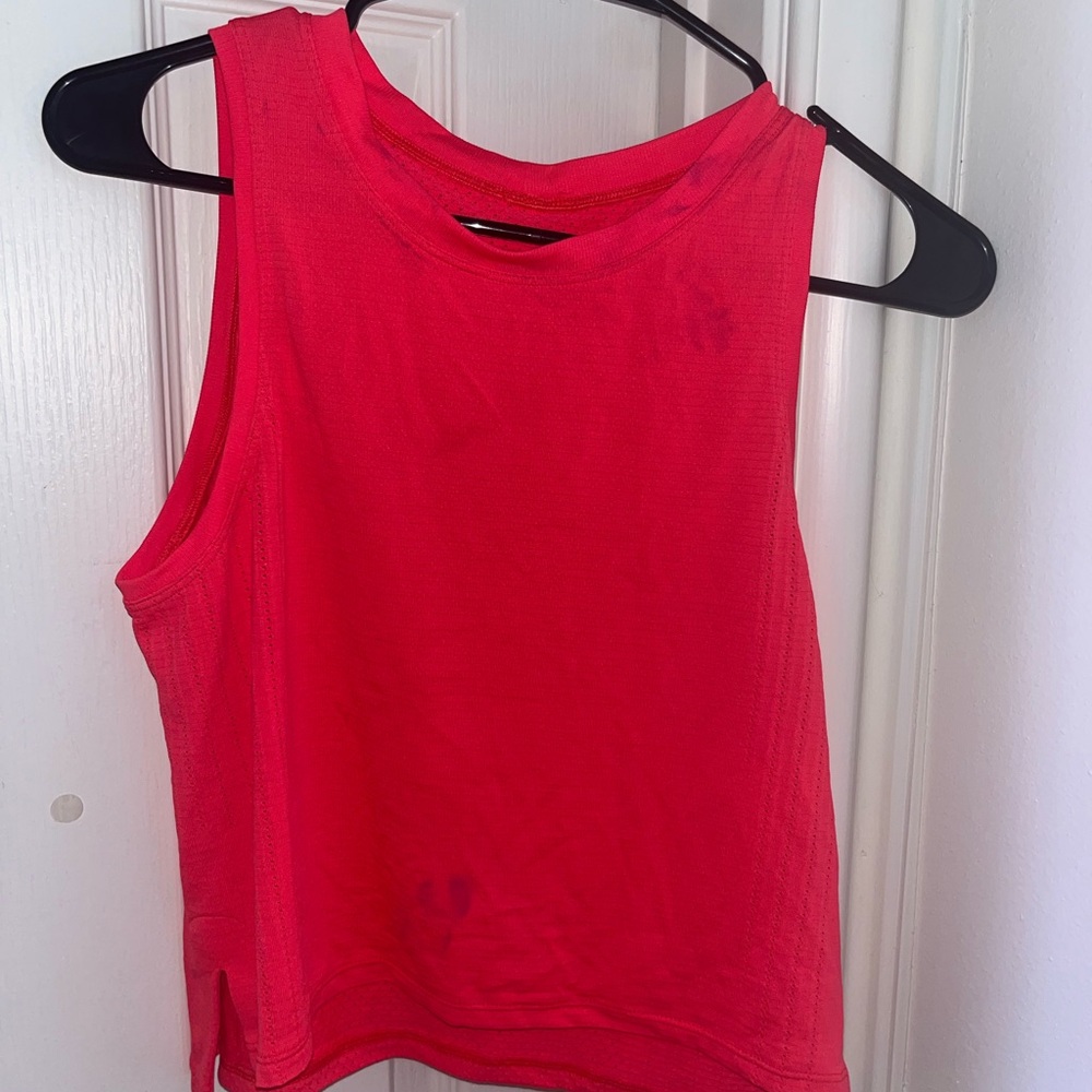 Lululemon Muscle Tank Size 4 Red